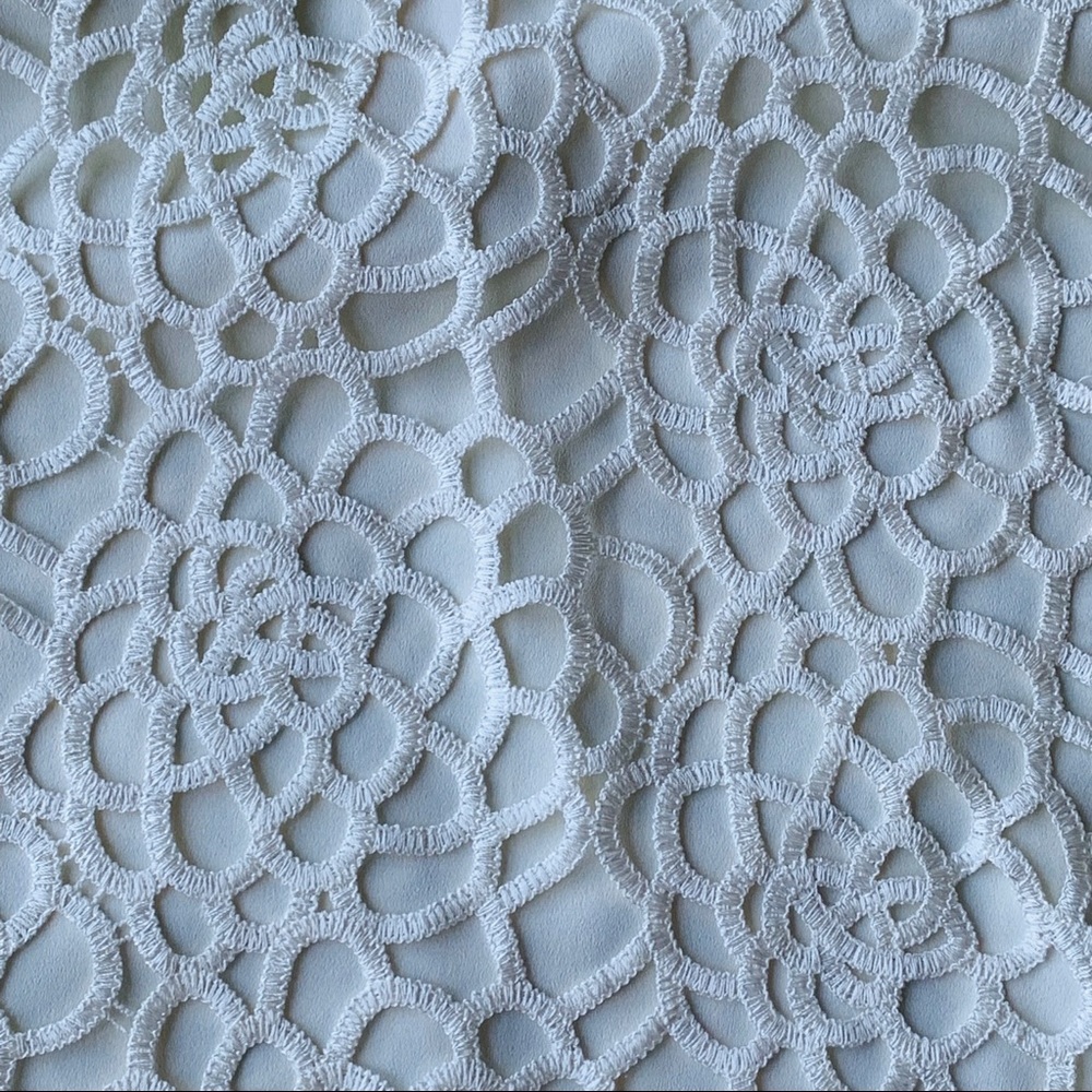 NWT Calvin Klein Crochet Lace Top Blouse - Picture 5 of 5
